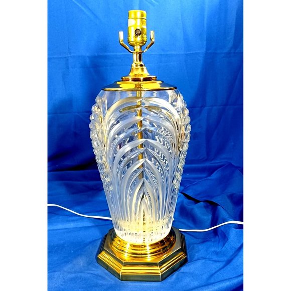 Crystal Clear Industries Accents Must Buy Both Hollywood Regency Vintage Cut Lead Crystal